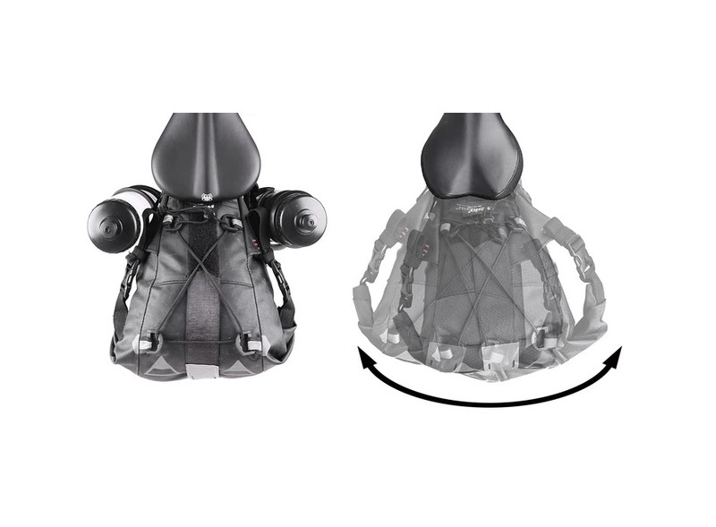 ROM Sac de rangement pour vélo, sac de selle étanche de capacité 1,2 L