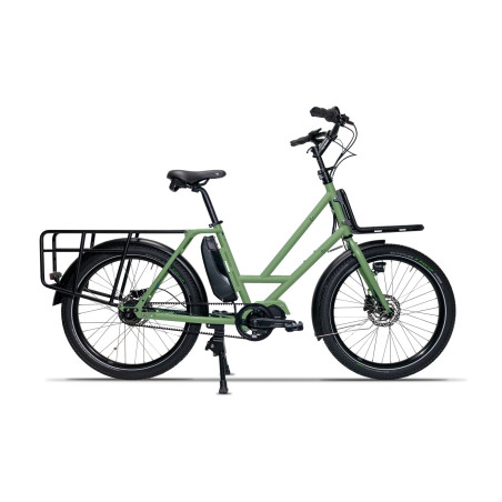 vélo cargo longtail VELOE  en acier pour transporter des enfants Shimano EP5