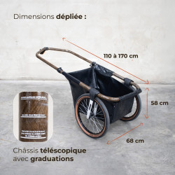 Remorque Maina 20+ : remorque de vélo légère et compacte