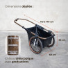 Remorque Maina 20+ : remorque de vélo légère et compacte
