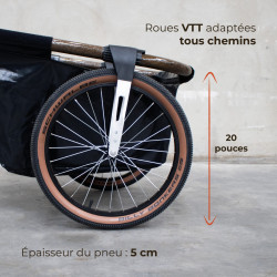 Remorque Maina 20+ : remorque de vélo légère et compacte